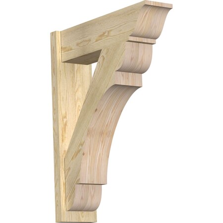 Ekena Millwork Olympic Rough Sawn Traditional Outlooker, Douglas Fir, 8"W x 28"D x 36"H OUT08X28X36OLY01RDF